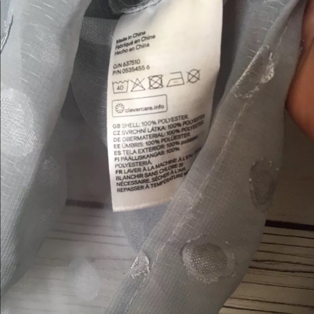 H&M Woman sheer top size 10 grey - Picture 3 of 5
